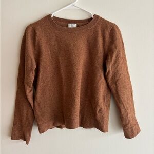Women’s J. Crew Brown Crew Neck Sweater - Size: Large